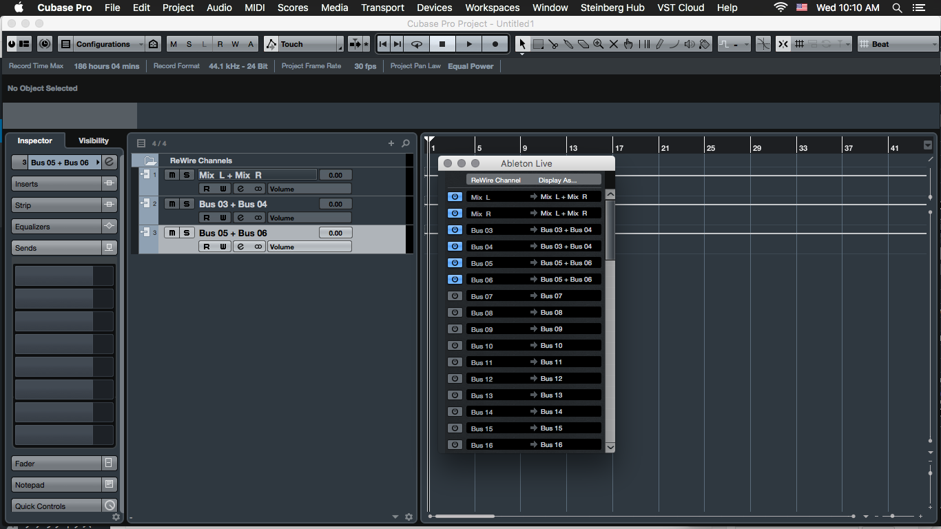 cubase 5 reason rewire